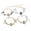 Pulsera trenzada artística étnica estilo chino nuevo de Jingdezhen para mujer, estilo antiguo, tendencia nacional, sensación de alta gama, ajustable, hecha a mano, finamente elaborada