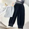 Pantalones Deportivos de Punto Holgado para Niños de Primavera y Otoño, Pantalones Largos Casuales para Niños y Niñas, Pantalones Deportivos con Cintura Elástica 2806