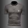 En Stock E-Commerce Extranjero Aliexpress Camisa Polo 2025 Modelo Antiguo Reposición Camiseta de Manga Corta con Cuello de Solapa Polo