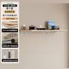 Estante de Pared para Sala de Estar, Estante de Almacenamiento de Madera Maciza, Estilo Madera Natural, Barra de Comedor, Estante Decorativo Multicapa, Portavasos, Panel Divisor