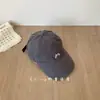Boné de Baseball Simples Bordado com Letras para Crianças, Boné Unissex com Aba Curva para Bebês, Chapéu Estiloso com Proteção Solar para Primavera e Outono