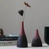 Vaso Pequeño con Gradiente Escarchado al por Mayor Arreglo Floral Manualidad Mueble de TV Adornos Florales Decoración del Hogar Adornos de Escritorio