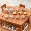 Adornos 3D Miniatura, Superficie Brillante Sin Pegatinas, Escena de Taza de Fideos Instantáneos, Materiales de Accesorios de Resina Hechos a Mano para Casa de Muñecas