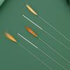 Agulha de prata vara de pena de galinha ferramenta de limpeza de orelha de mão ferramenta de limpeza de pena de galinha peça única
