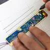 Marcador de Página Metálico Tendência com Design de Pintura a Óleo Vintage, Estilo Vazado, Presente para Estudante para Professor, Presente de Formatura, Prêmio de Alto Valor Exquisito de Alta Qualidade