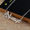 Collar Pista Mortal Profesor Snape siempre Vintage Colgante Triángulo Cadena Suéter Accesorios