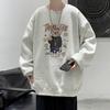 Moletom Masculino Primavera e Outono Solto Fino Em Torno Do Pescoço Manga Comprida Hong Kong Estilo Moda Marca Meninos Casal Casual Pullover Zhongshan Jaqueta