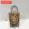 Bolsa Tejida Nueva de Fábrica Bolsa Cuadrada Pequeña Bolsa de Cesta de Plástico para Verduras Color Cesta Pequeña Coincidencia de Foto Bolsa de Playa Bolsa de Mujer