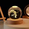 Planeta Natal alce bola de cristal luminosa 3d escultura interior luz noturna fazendo decoração de mesa aniversário presente do Dia dos Namorados