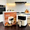 Freidora de Aire para el Hogar Xianke con Capacidad Grande Visible, Horno Eléctrico sin Volteo, Freidora Eléctrica Totalmente Automática, Máquina para Papas Fritas al por Mayor