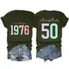 Capítulo 50 vintage 1976 Amazon Wish sitio independiente moderna y cómoda camiseta de mujer de cuello redondo y manga corta