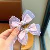 Tocado de Borlas para Niñas Lazo Cinta de Hielo Princesa Niña Pequeña Copo de Nieve Accesorios para el Cabello Horquilla para el Cabello Infantil