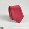 Corbata de color liso para hombre, estilo coreano, informal, de 5 cm, de seda, estrecha, para boda, negocios, ejecutivos, venta al por mayor