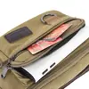 Bolsa Transversal de Obra Multi-Camadas Tendência e Simples, Bolsa de Cintura Masculina Casual Resistente ao Desgaste para Armazenamento, Bolsa de Peito de Lona para Uso Externo