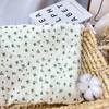 Crepé de Gasa Doble de Algodón Puro Bebé Vintage Estampado Floral Pequeño Gasa Ropa de Bebé Niños Pijama Ropa para el Hogar Tela