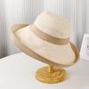 Sombrero de sol de ala ancha de color combinado de doble cara estilo japonés de verano sombrero de sol sombrero de pescador de primavera y otoño para damas coreano plegable