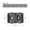 Hebilla Ajustable Doble en Forma de X, Hebilla de Cierre de Plástico Hueco, Hebilla de Seguridad para Mochila de Senderismo al Aire Libre, Hebilla de Mochila, Hebilla de Clip