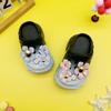 Lindas Pantuflas Versátiles para Niños y Niñas, Zapatos de Cueva de Flores Nuevos Rosas y Morados, Suela Suave Antideslizante Baotou Frescas