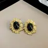 Pendientes Vintage de Segunda Mano Aguja de Plata Plisado Corazón Rojo Pendientes de Metal Pendientes Personalizados Retro Fabricante Venta al por Mayor