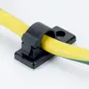 Abrazadera de Cable Tipo Botón, Soporte Ajustable para Cableado, Organizador de Cables, Hebilla de Cableado de Nylon Viscosa, Hebilla Adhesiva para Cables