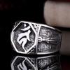 Anillo Immobile Mingwang para hombre de plata de ley anillo de índice único personalidad dominante anillo para hombre joyería retro de moda japonesa y coreana
