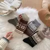 Venta al por mayor del fabricante Calcetines de Lana para Mujer, de Media Pantorrilla, Serie Melange Cálidos de Otoño e Invierno, Calcetines Retro para Mujer, Calcetines Gruesos para el Hogar para Mujer