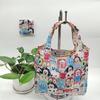 Bolsa de Compras Plegable Nueva Supermercado Transfronteriza Bolsa Tote Portátil de Tela Floral Bolsa Tote de Compras de Supermercado Bolsa de Comestibles