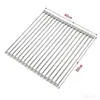 Alfombrilla de Silicona Aislante del Calor Manteles Individuales Base para Ollas Persianas Enrollables de Acero Inoxidable Escurridor Plegable Alfombrilla de Mesa Antiescaldaduras Doméstica Resistente a Altas Temperaturas