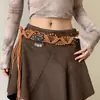 Cinturón Tejido con Borlas Retro Estilo Bohemio Moda Femenina con Falda Accesorios de Cinturón Ancho de Gama Alta de Moda