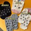Calcetines náuticos invisibles de algodón fino para niños, de verano, con lazo, de malla transpirable, antideslizantes y de boca baja.