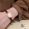 Pulseira Elegante de Luxo Leve Colorida Pedra Natural Chinesa Étnica Lótus Ruyi Estilo Nacional Pulseira Melhor Amigo Joia