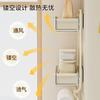 Estante de almacenamiento para refrigerador con absorción magnética multifuncional, estante de almacenamiento lateral, rollo de papel de cocina, estante ajustable sin clavos ni perforaciones.