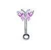 AliExpress eBay Amazon Explosões Unha Umbigo De Aço Inoxidável Com Zircon Umbigo Anel Corpo Piercing Jóias