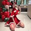 Vestido de dama AI Ruo nuevo otoño e invierno sexy Navidad chica caliente uniforme pasión espalda descubierta lencería sexy 5682