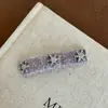 Pinza de pelo de copo de nieve de diamantes completa elegante de alta gama coreana Nuevo diseño de nicho Pinza lateral para flequillo Pinza para cabello suelto Tocado