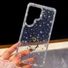 Capinha de Celular Luxuosa com Glitter Lateral de Diamante A17 Capa Dura S24U Adequada para Samsung S26Ultra com Suporte de Anel A56 Transfronteiriça