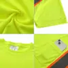 Ropa reflectante transfronteriza para hombre en stock, camiseta reflectante de verano cómoda y transpirable, de manga corta, adecuada para manejo en almacén y trabajos de construcción