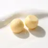 Parche Versátil Estilo Coreano Morandi Color Sólido Lindo Redondo Media Pastilla de 19 mm Piezas para Pendientes DIY Accesorios para el Cabello Pasadores
