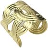 Pulseira Aberta Listrada Estilo Metal Europeu e Americano Personalidade Design Exagerado Sensação de Alta Qualidade Luxo Leve Moda Pulseira para Mulheres
