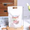 Bolsa Ziplock para Hornear para Galletas, Turrón, Galleta de Copo de Nieve, Dulces, Bolsa de Embalaje de Alimentos tipo Stand-Up, Engrosada y Transparente