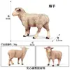 Simulación Cognitiva Animal Sólido Aves de Corral Ganado Burro Modelo Cría Burro Manchado Burro Juguete Burro Adornos