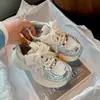 Zapatos para Niñas 2026 Nueva Moda de Primavera Tenis con Lazo para Niños Suela Suave Zapatos de Princesa Papá Zapatos de Moda
