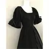 2018wish Nuevo Vestido de Fiesta para Mujer de Manga Larga, Cuello Redondo, Cinturón, Irregular, Disfraz de Halloween
