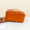 Cuero PU Popular Bolso Almohada de Mujer Cosméticos Artículos de Aseo Bolsa de Cosméticos Almacenamiento Dividido de Gran Capacidad Bolsa de Cosméticos