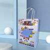 Bolsas de Regalo para Compras de Productos Nuevos Transfronterizos Bolsas de Tote de Papel Kraft al por Mayor Bolsas para Empaque de Regalos de Cumpleaños Dulces y Snacks