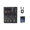 Bluetooth Transfronteiriço Pequeno Mixer de 2 Canais 4 Canais Profissional Performance de Palco Karaoke Entretenimento Reverb USB Mini Mixer