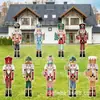 9 Estacas Navideñas para Jardín Cascanueces Navideño Decoraciones Exteriores para Jardín Estacas para Césped Navideño