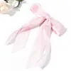 Pinza para el cabello de estilo preppy británico a cuadros pequeños frescos con lazo de cinta, Accesorios para el cabello simples y versátiles para mujer, Nuevo producto transfronterizo