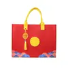 Diretamente do Fabricante: Sacolas de Feltro Presente Ano do Cavalo, Sacolas Tote Presente de Feriado, Sacolas de Presente para Lanches Grande Capacidade Estilo Chinês Tridimensional