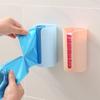 Caja creativa para guardar bolsas de basura sin perforaciones, caja para bolsas de basura montada en la pared de la cocina, caja de extracción para bolsas de plástico
